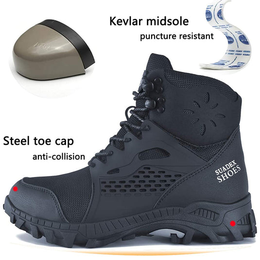 Suadex Men Bottes de sécurité des orteils composites indestructibles