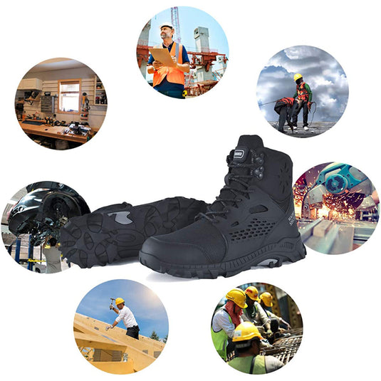 Suadex Men Bottes de sécurité des orteils composites indestructibles