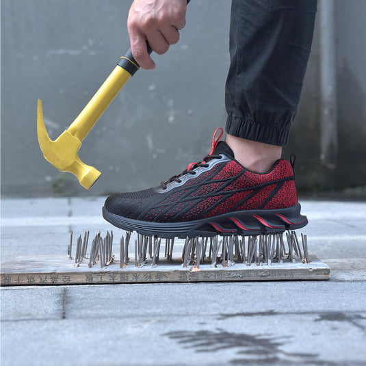 Suadex hommes femmes indestructibles en acier orteil de sécurité chaussures de travail